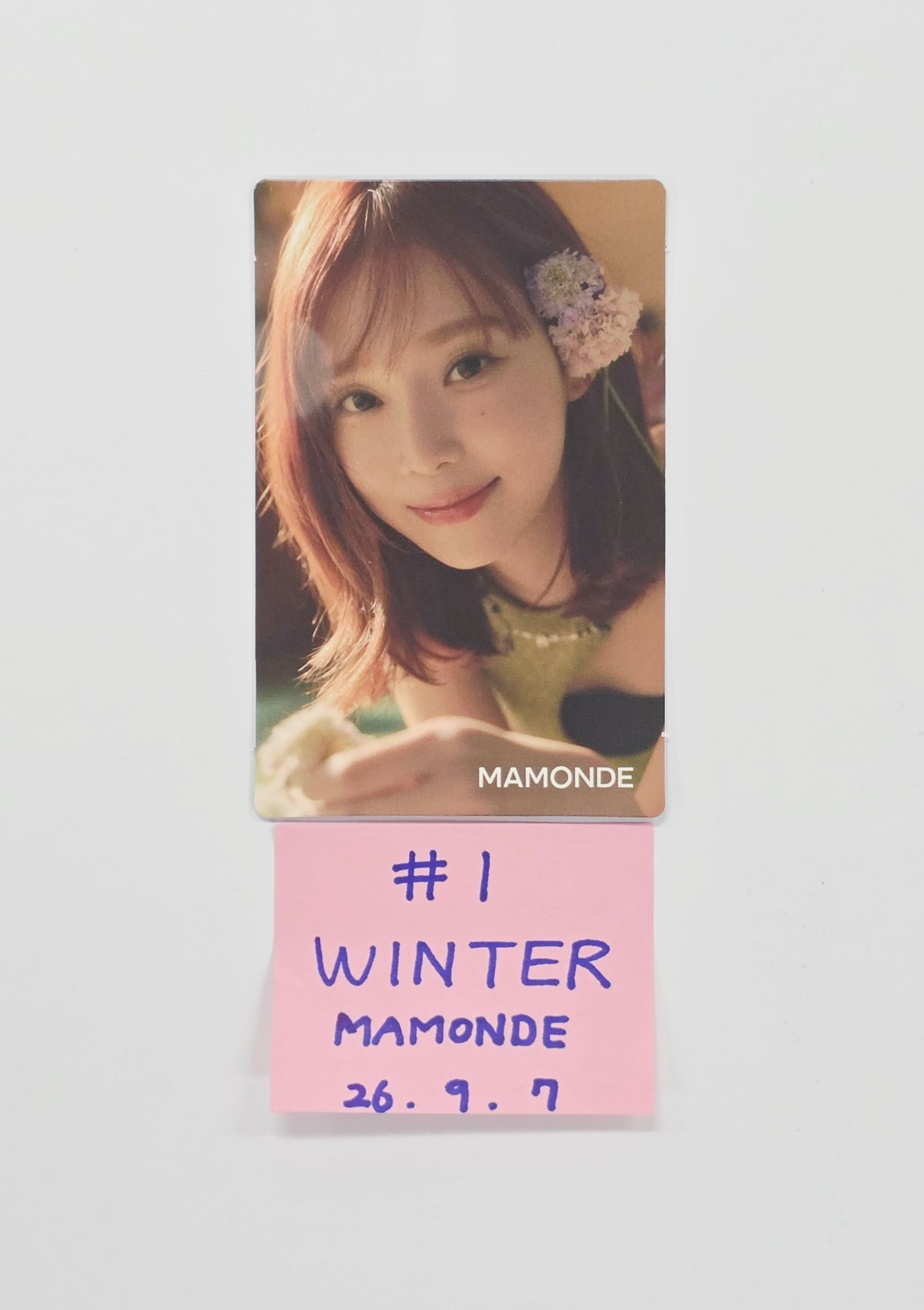 aespa mamonde ウィンター トレカ 特典 コンプ Winter (of Aespa) - MAMONDE Event Photocard [26.09.07