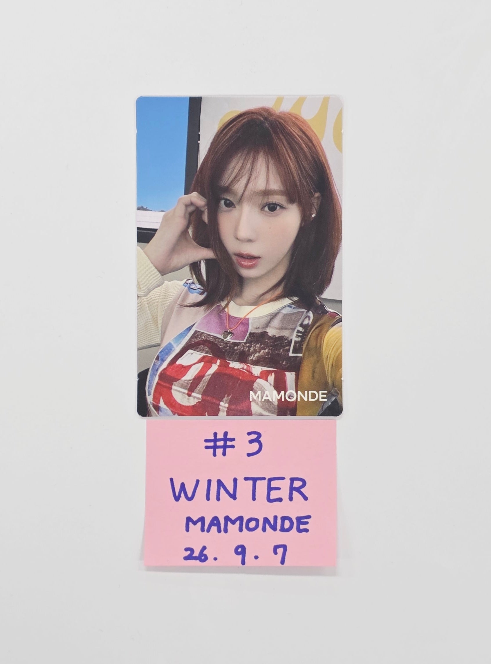 Winter (of Aespa) - MAMONDE Event Photocard [26.09.07