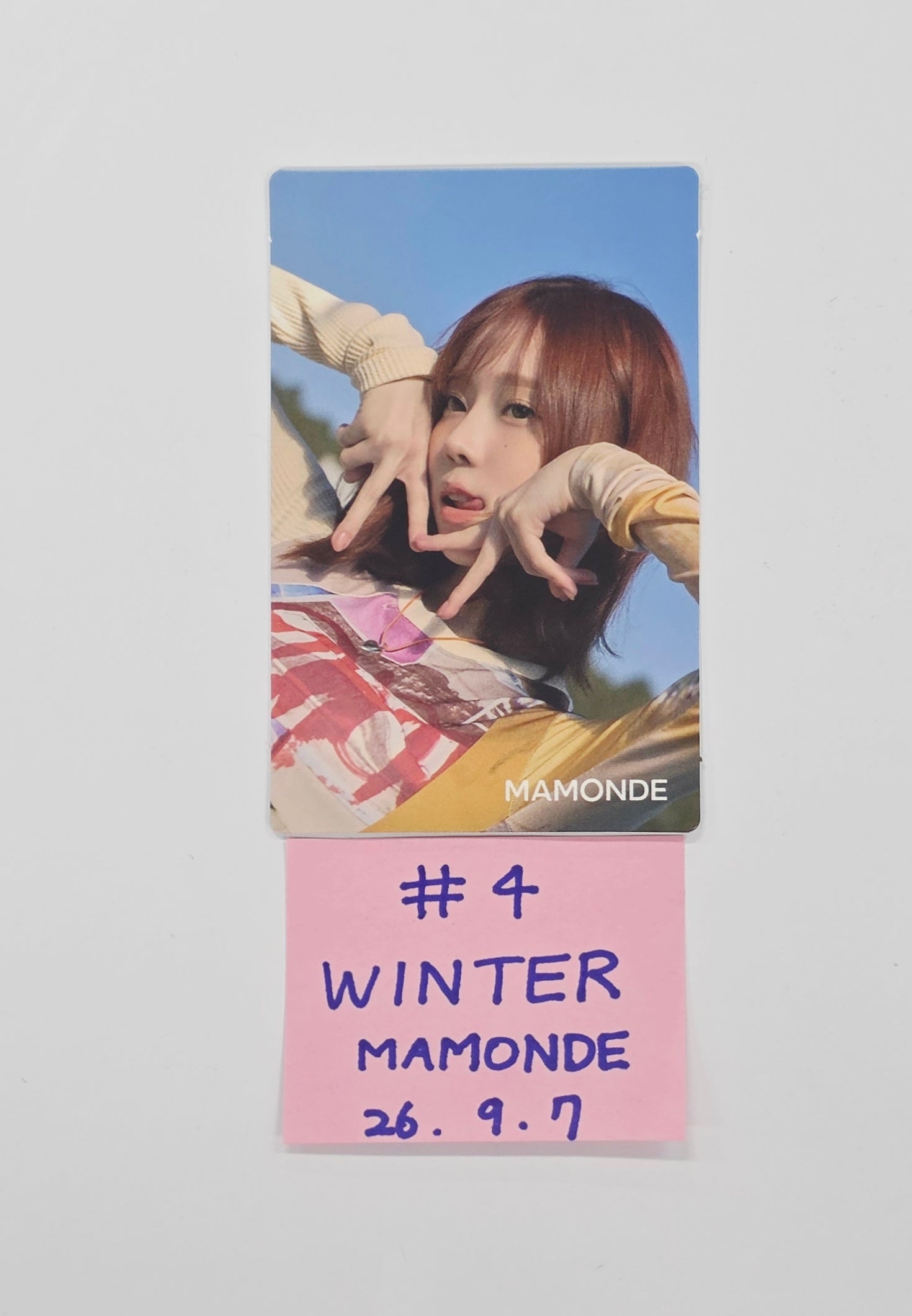 Winter (of Aespa) - MAMONDE Event Photocard [26.09.07