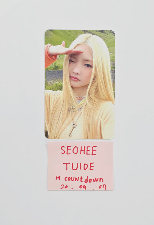 SEOHEE (of TUIDE) The 1st EP "TUNE & PLAY" - M Countdown Broadcast Photocard [26.09.07]