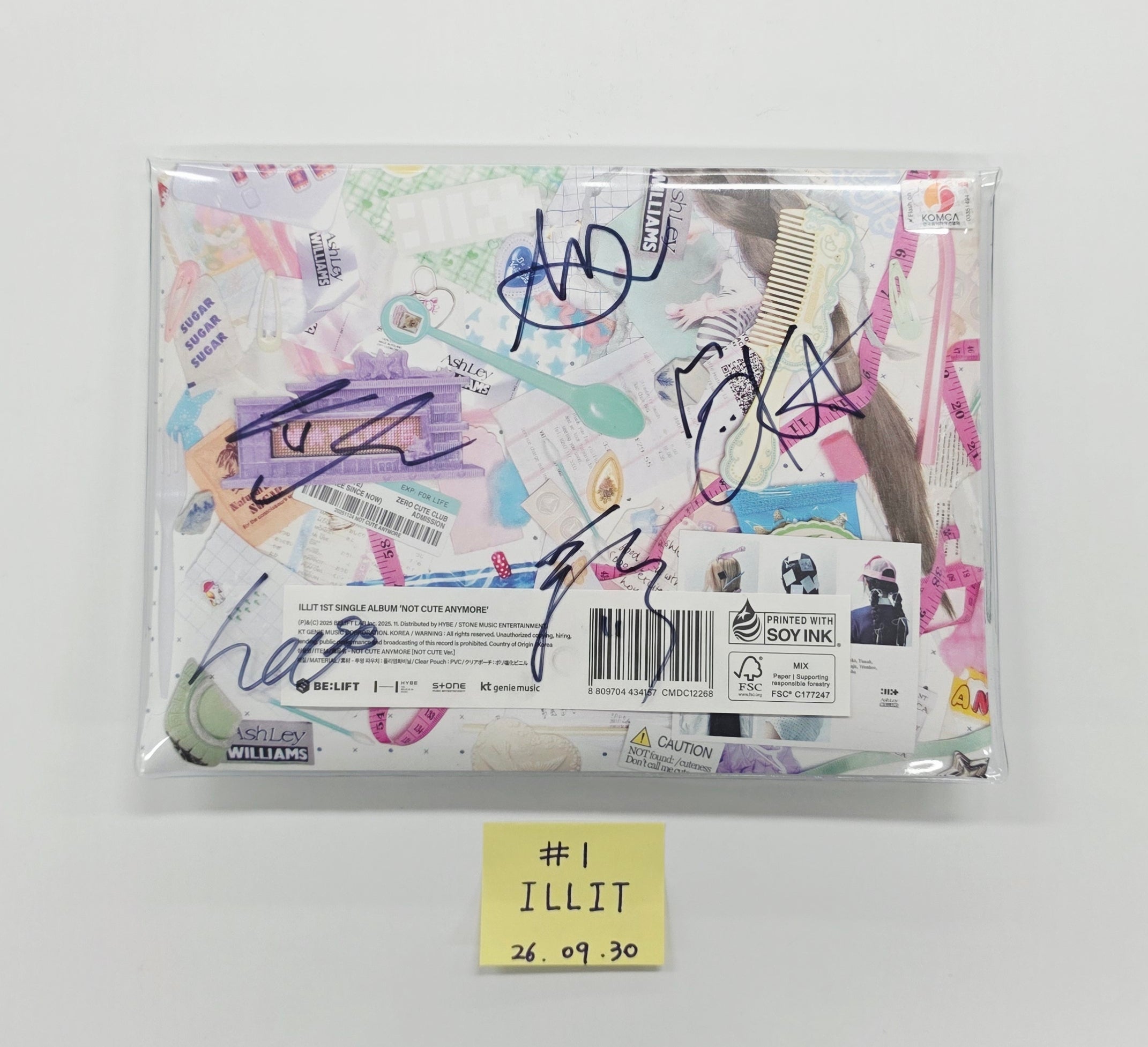ILLIT NOT CUTE ANYMORE 当選 直筆 サイン チェキ イロハ ILLIT 