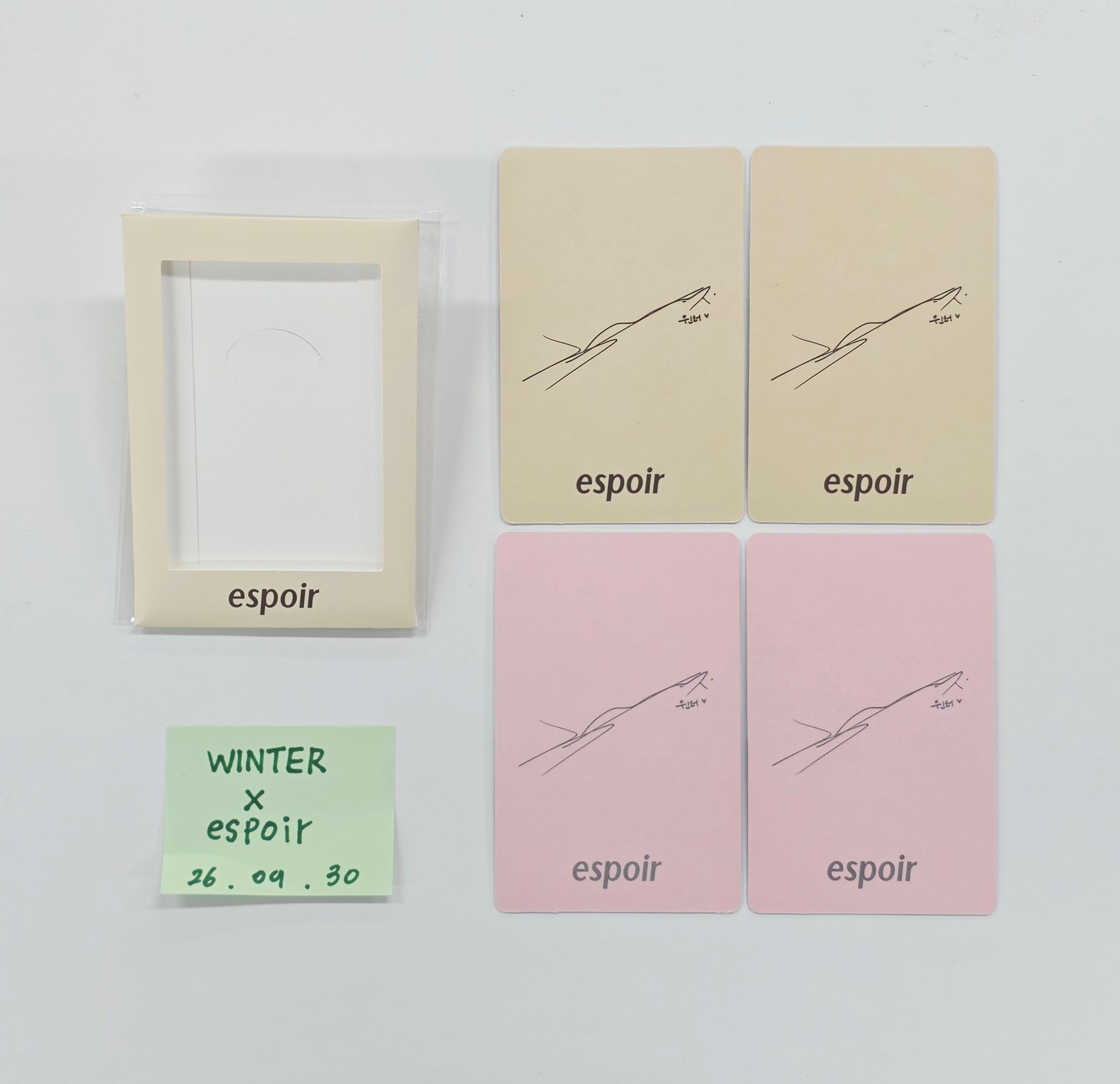 WINTER (of aespa) - ESPOIR Event Photocards Set (4ea) [26.09.30