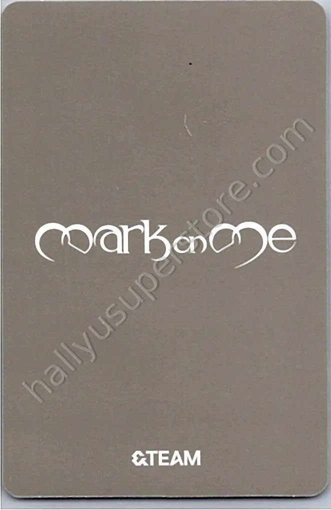 &amp;TEAM - Yuma - Mark on Me A version album photocard solo jacket version