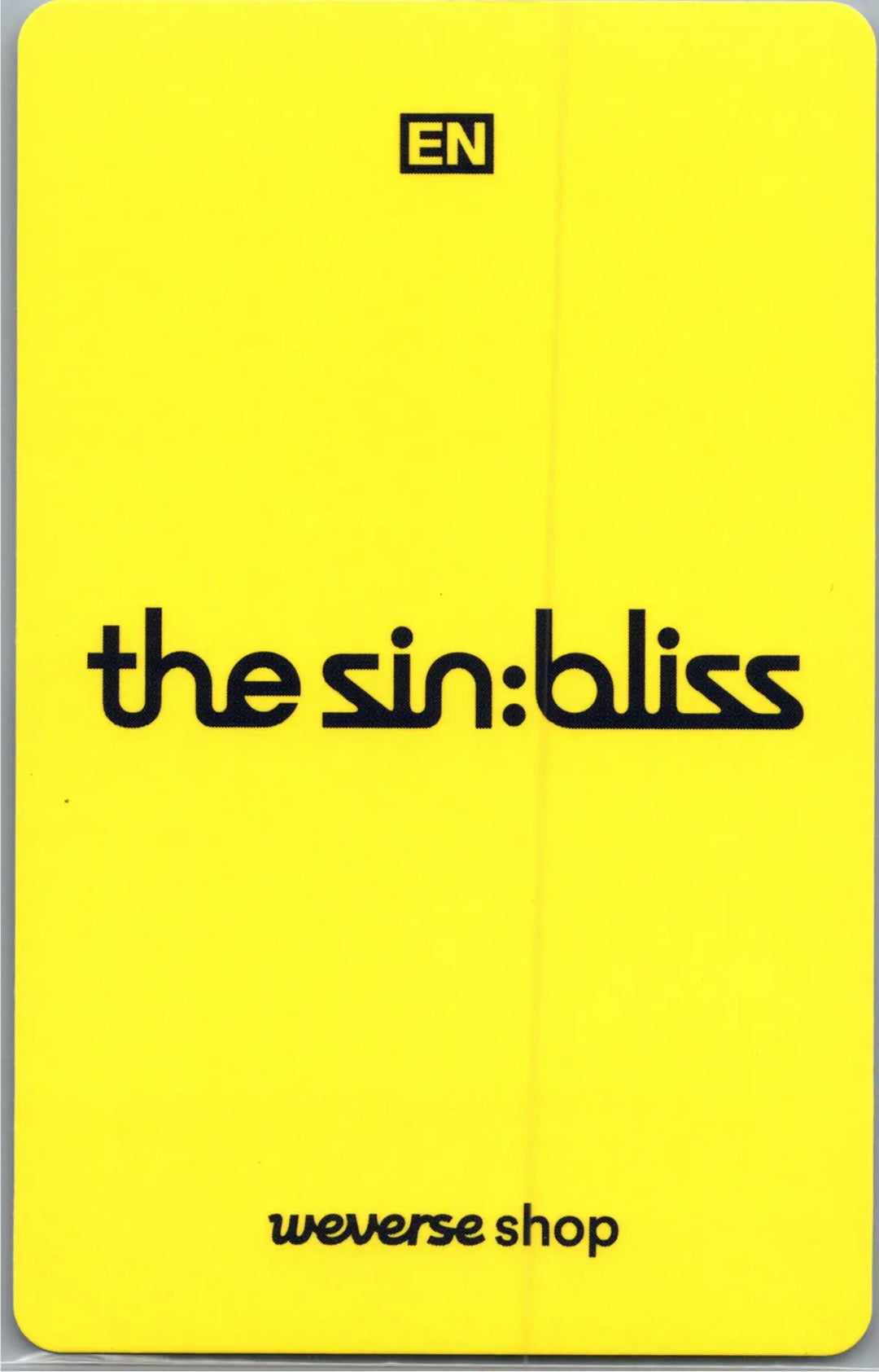 ENHYPEN "THE SIN : BLISS" - Weverse Shop Lucky Draw Event Photocard, Logo Door Hanger [26.08.21]