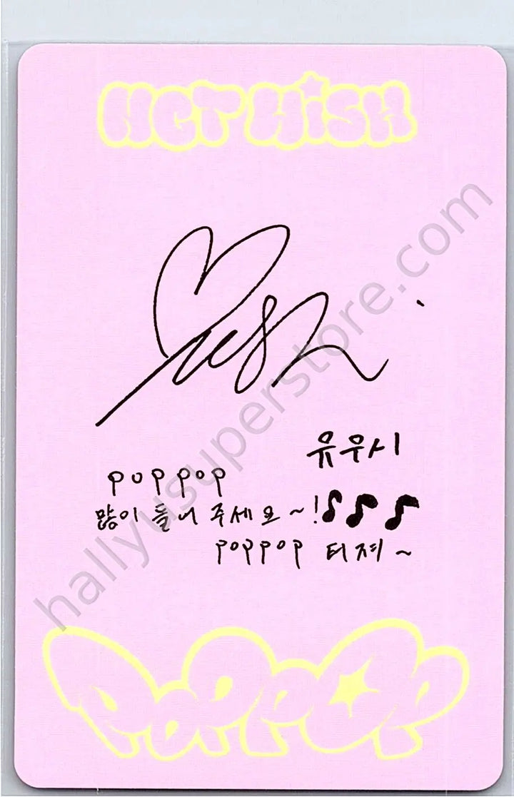 NCT WISH - Yushi - poppop album photocard jewel case version member version