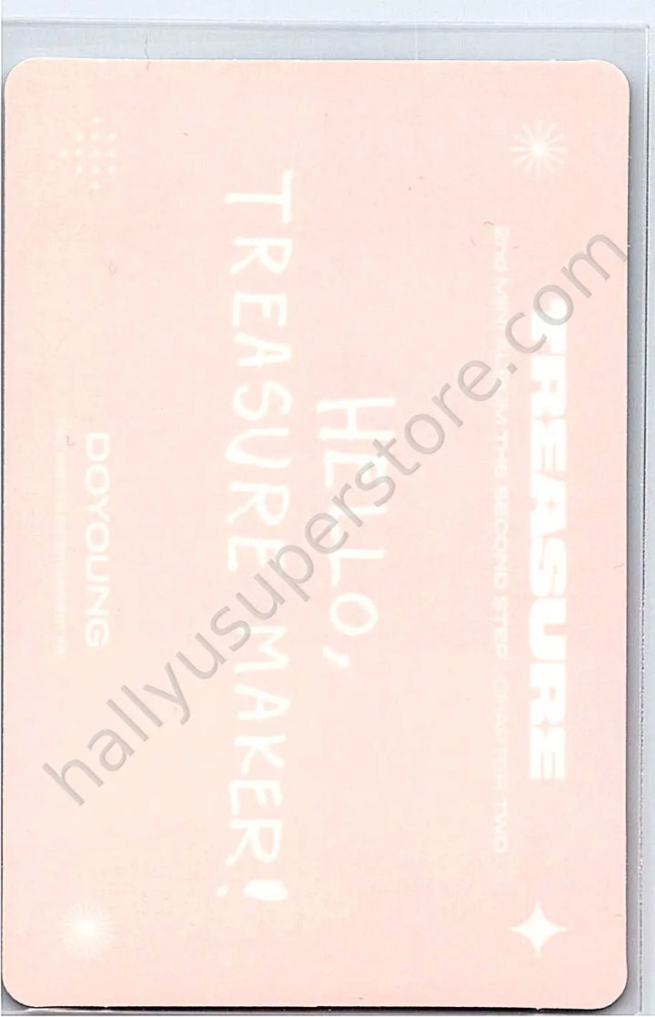 TREASURE - Doyoung - THE SECOND STEP : CHAPTER TWO album photocard deep blue version photobook version