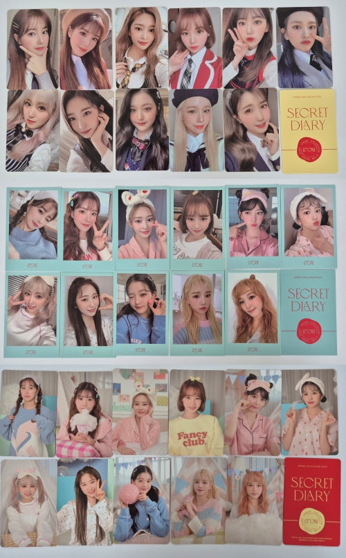 IZ*ONE - " SECRET DIARY "  Official Phtocard Set (Version Choice)