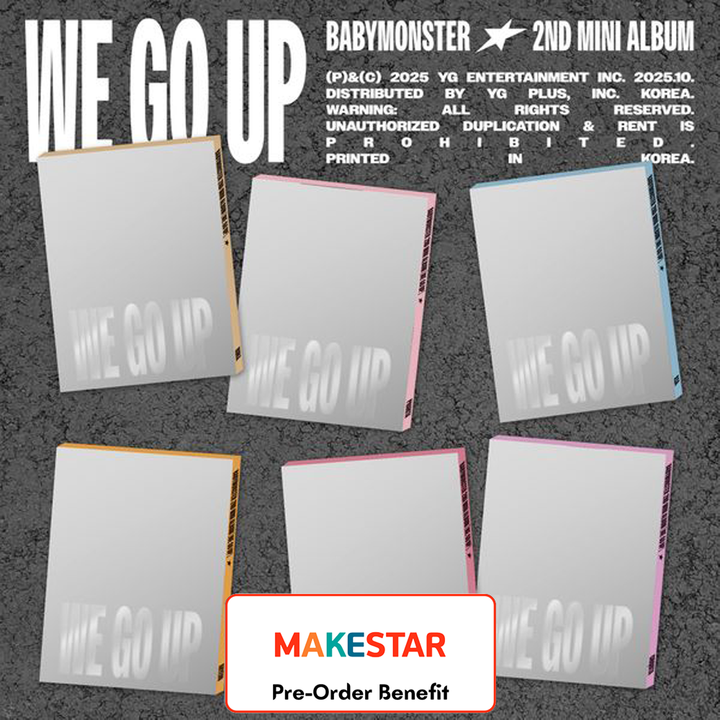 [Pre-Order] BABYMONSTER  -2nd MINI ALBUM [WE GO UP] +Pre-Order Benefit (PATTERN Ver. OPTION) (2)