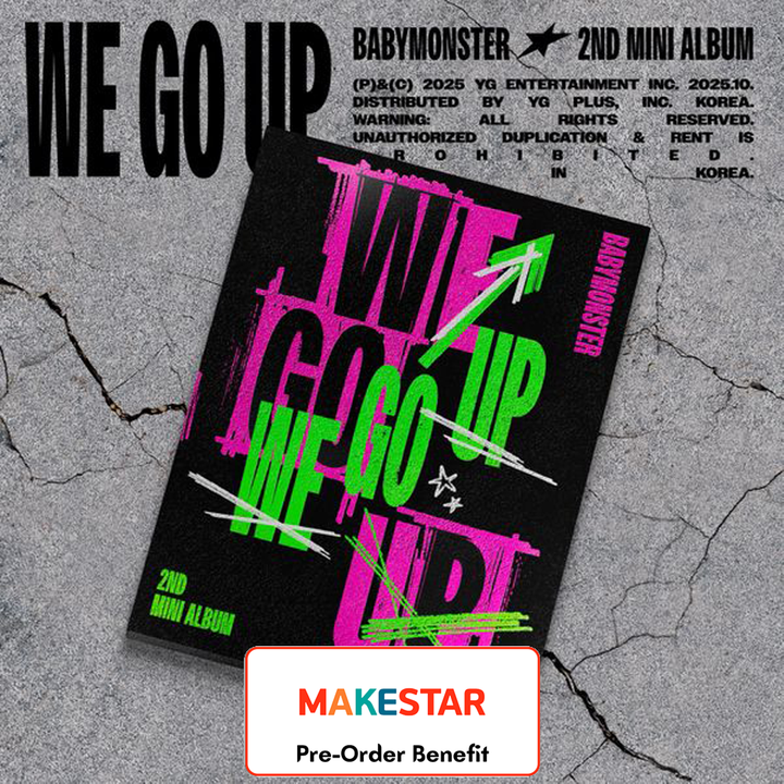 [Pre-Order] BABYMONSTER  -2nd MINI ALBUM [WE GO UP] +Pre-Order Benefit (UP Ver.) (2)