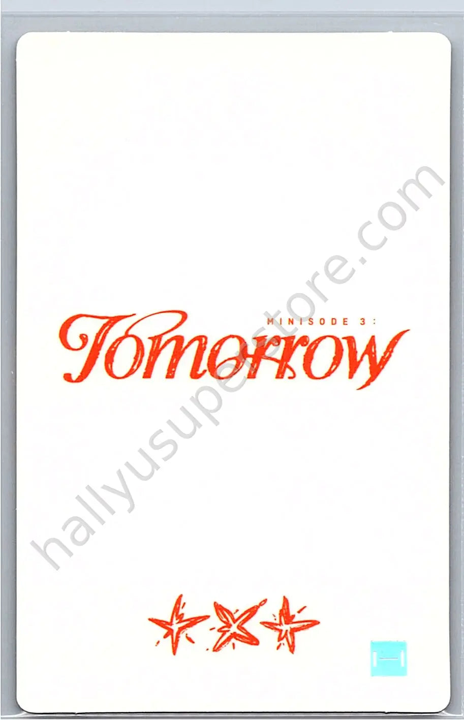 TOMORROW X TOGETHER - Soobin - Minisode 3: Tomorrow lucky draw (LD) round 1 weverse global shop (wvg)