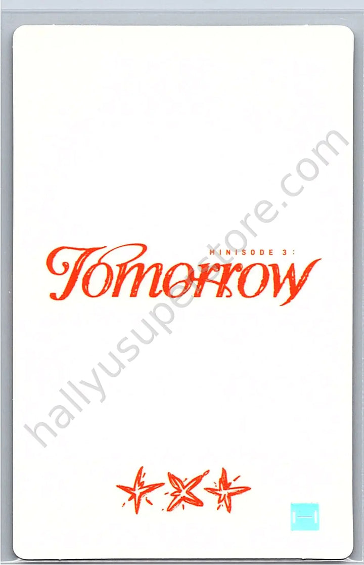 TOMORROW X TOGETHER - Soobin - Minisode 3: Tomorrow lucky draw (LD) round 1 weverse global shop (wvg)