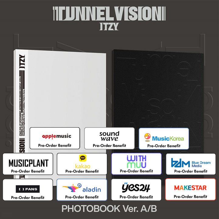 **[Pre-Order] ITZY - "TUNNEL VISION" + Pre-Order Benefit  (Choose Version) (Photobook Ver.)