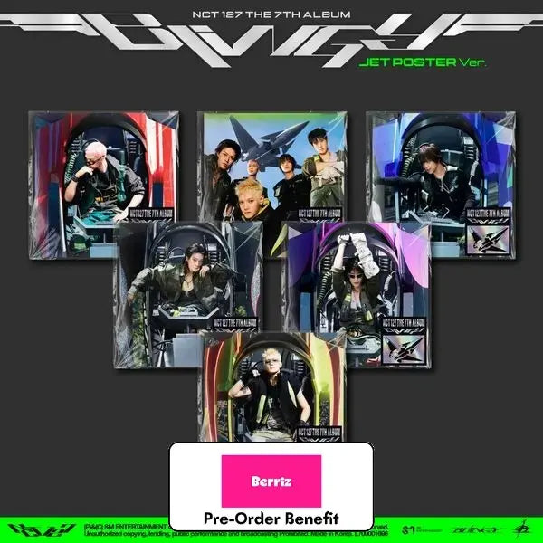 [Pre-Order] NCT 127 - 7th Album [BLINGY] (JET Poster Ver.) + LuckyDraw Event (Choose Version)