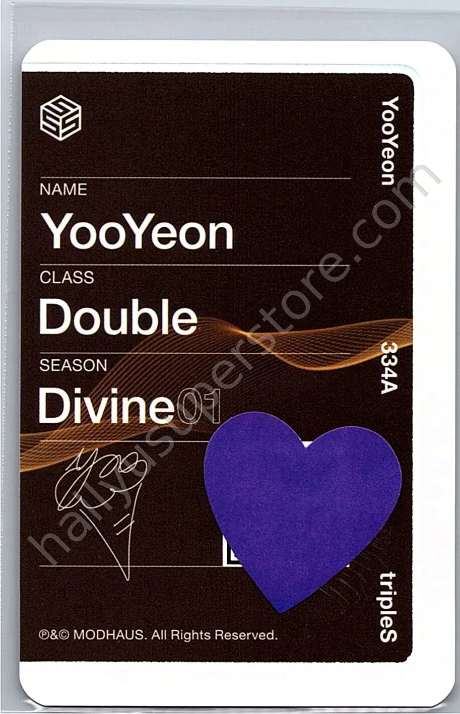 tripleS - Yooyeon - Performante album photocard objekt music album