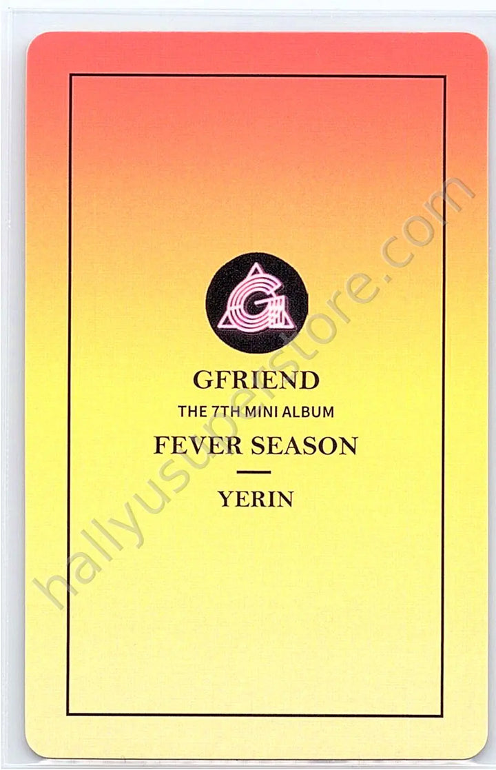 GFRIEND - Yerin - GFRIEND - Yerin - FEVER SEASON Album pob (pre-order benefit) photocard set