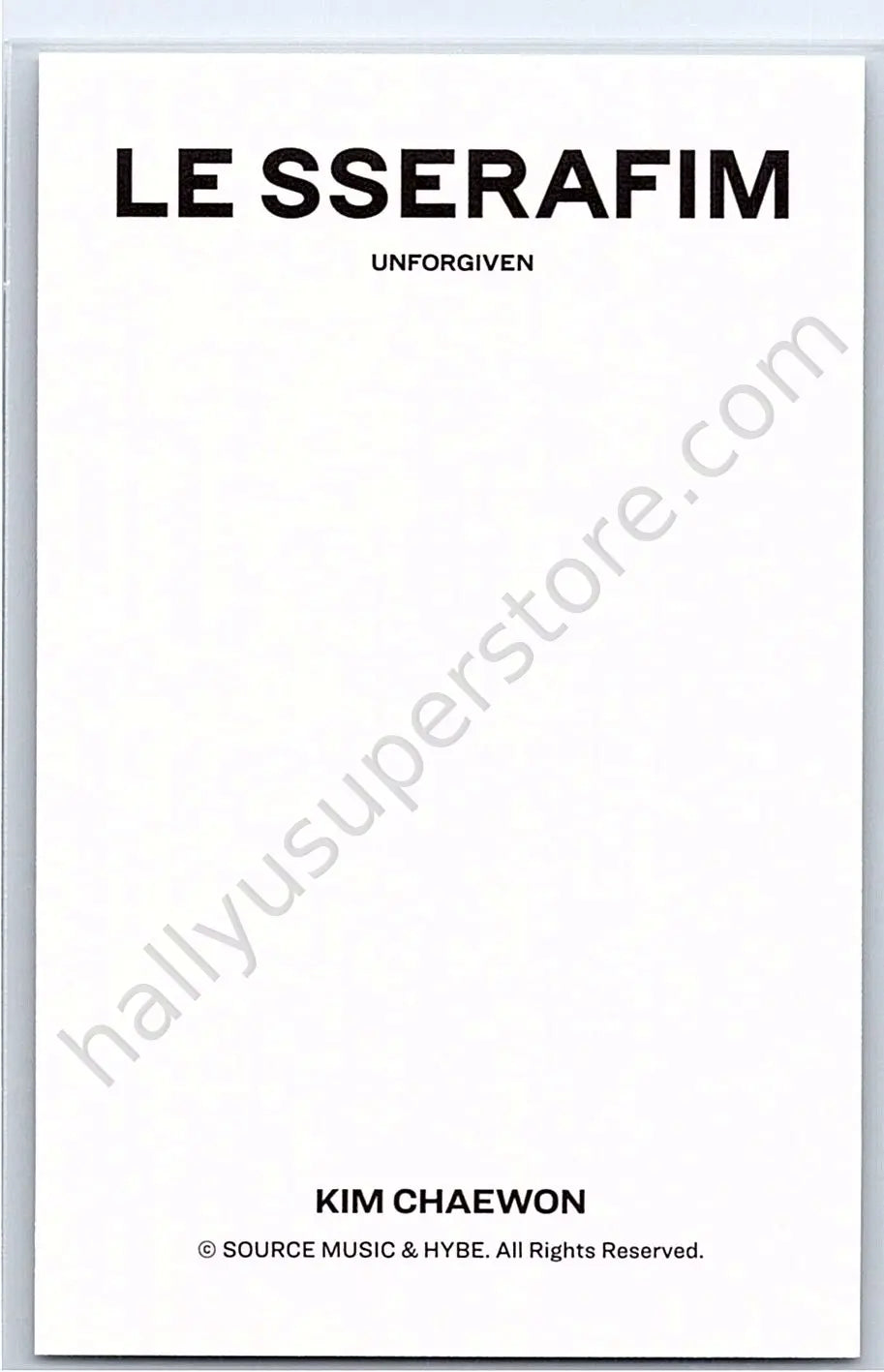 LE SSERAFIM - Kim Chaewon - UNFORGIVEN merch polaroid polaroid set tin case