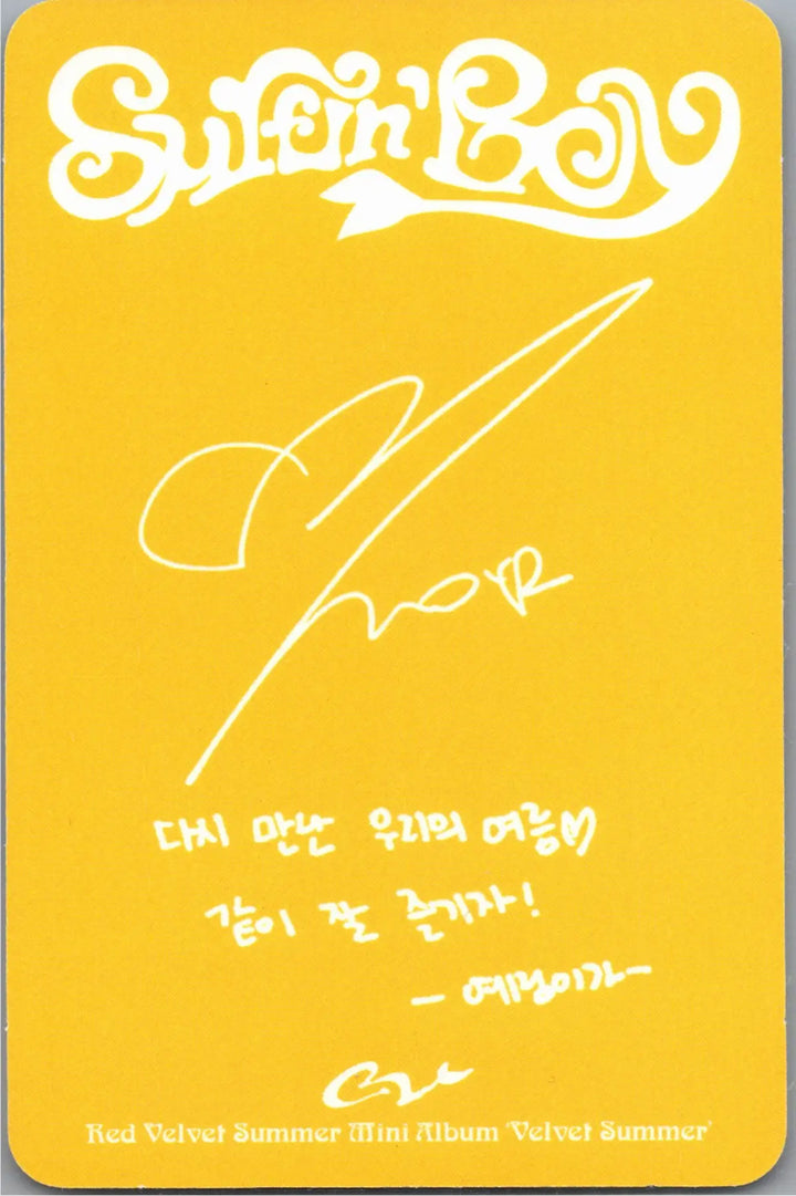 Red Velvet "Velvet Summer" - Official Photocard (Big Wave Ver.) [26.08.04]