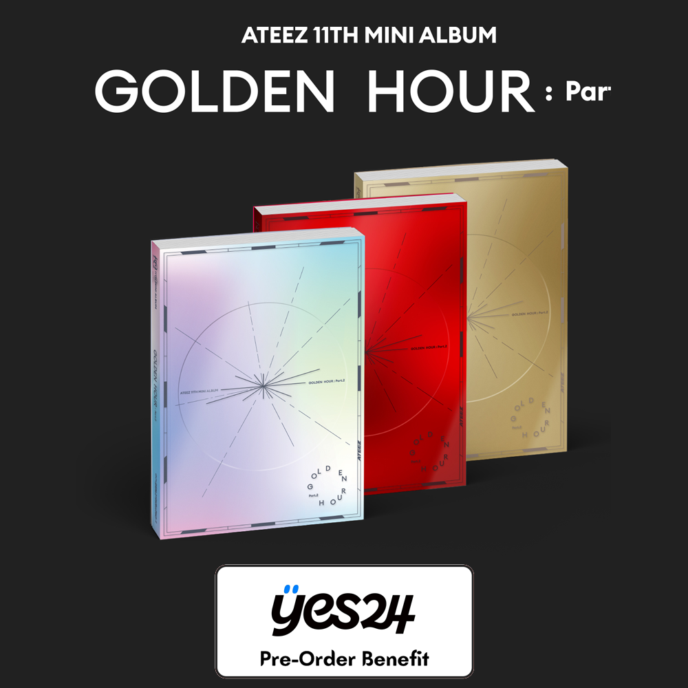 [Pre-Order] ATEEZ - 11th Mini "GOLDEN HOUR : Part.2" + Pre-Order Benefit [Random / Set]