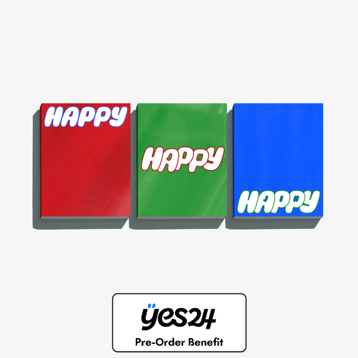 [Pre-Order] Jin (of BTS) - 1st Solo Album "Happy"+ Pre-Order Benefit (Set) - HALLYUSUPERSTORE