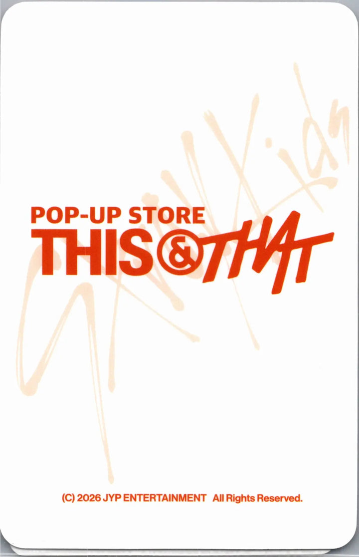 Stray Kids "THIS &amp; THAT" - Soundwave POP-UP Store Lucky Draw Event Photocard [26.08.10]