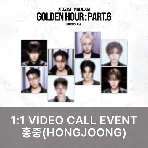 [Hallyu4U - Fansign] (11/13) AppleMusic - ATEEZ / [GOLDEN HOUR : Part.6] (DIGIPACK VER.) [1:1 Video Call Event]
