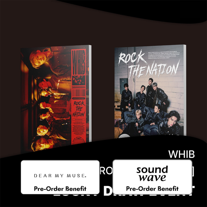 **[Pre-Order] WHIB - ROCK THE NATION (CURSE VER / NOIR VER.) + Soundwave Luckydraw Event