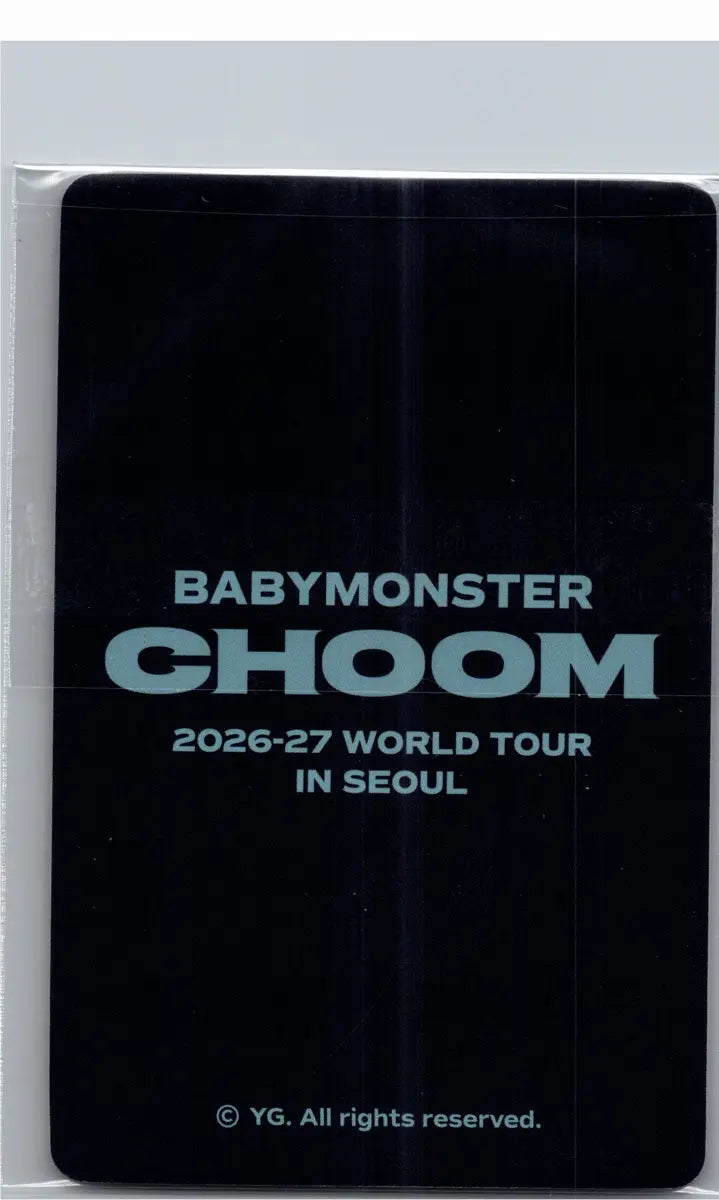BABYMONSTER -"2026-27 BABYMONSTER WORLD TOUR" [CHOOM] Pop-Up Store MD Event Photocard [26.06.22]