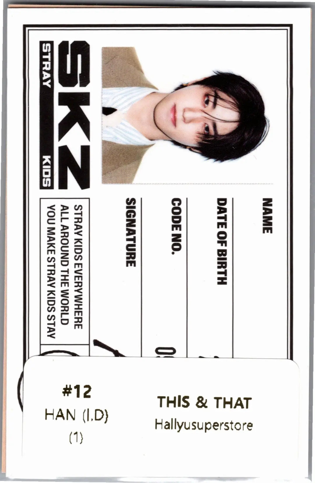 Stray Kids "THIS &amp; THAT" - Official Photocard (Photobook Ver.) (2) [26.08.10]