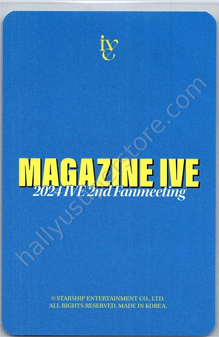 IVE - Leeseo - Magazine IVE: 2nd Fanmeeting fan meeting trading card