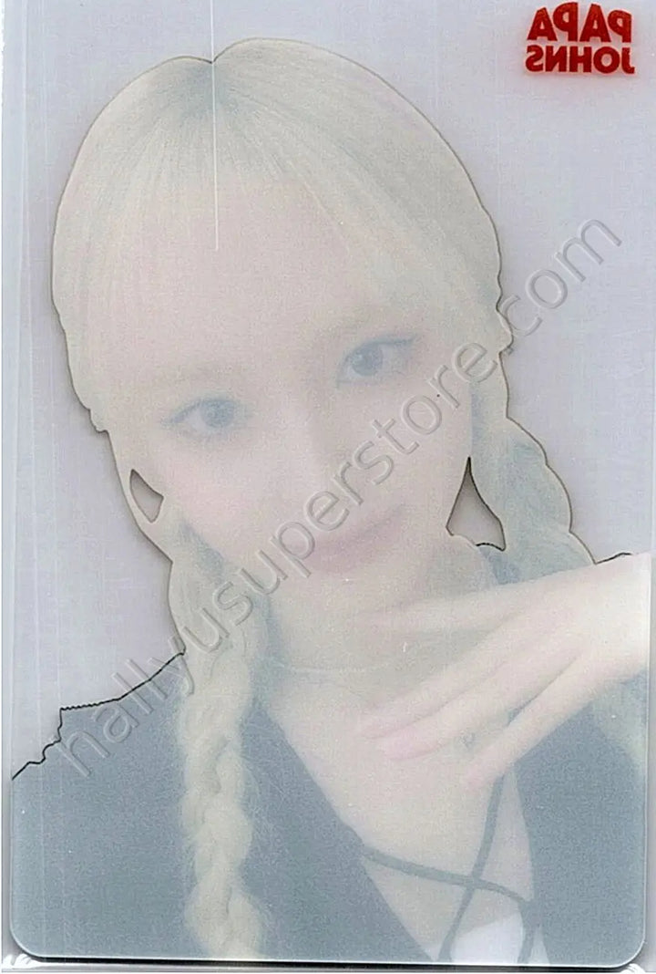 IVE - Liz - IVE X Papa Johns Pizza brand collaboration papa johns round 4 translucent