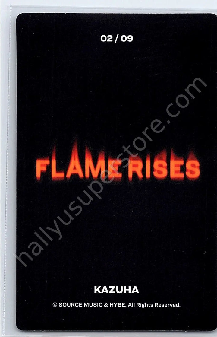 LE SSERAFIM - Kazuha - LE SSERAFIM - Kazuha - Flame Rises Tour (2023) Event mini photocard 2/9