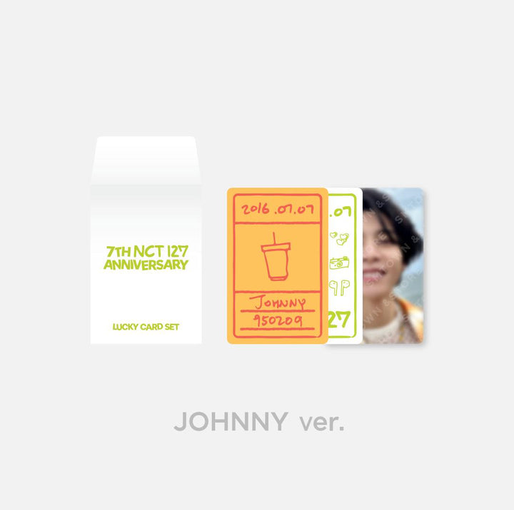 NCT 127 - "7th Anniversary Glow-In-The-Dark" Official Lucky Card Set