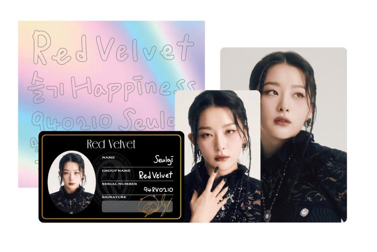Red velvet Irene トレカ R to V RED VELVET 4th Concert : 'R to V' ID CARD + PHOTO CARD +
