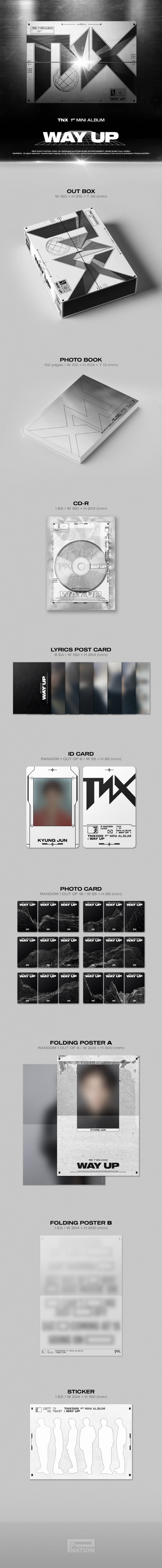 [B2B] TNX (티엔엑스) - WAY UP (1st Mini Album) / TNX (티엔엑스) - WAY UP (1st 미니앨범)