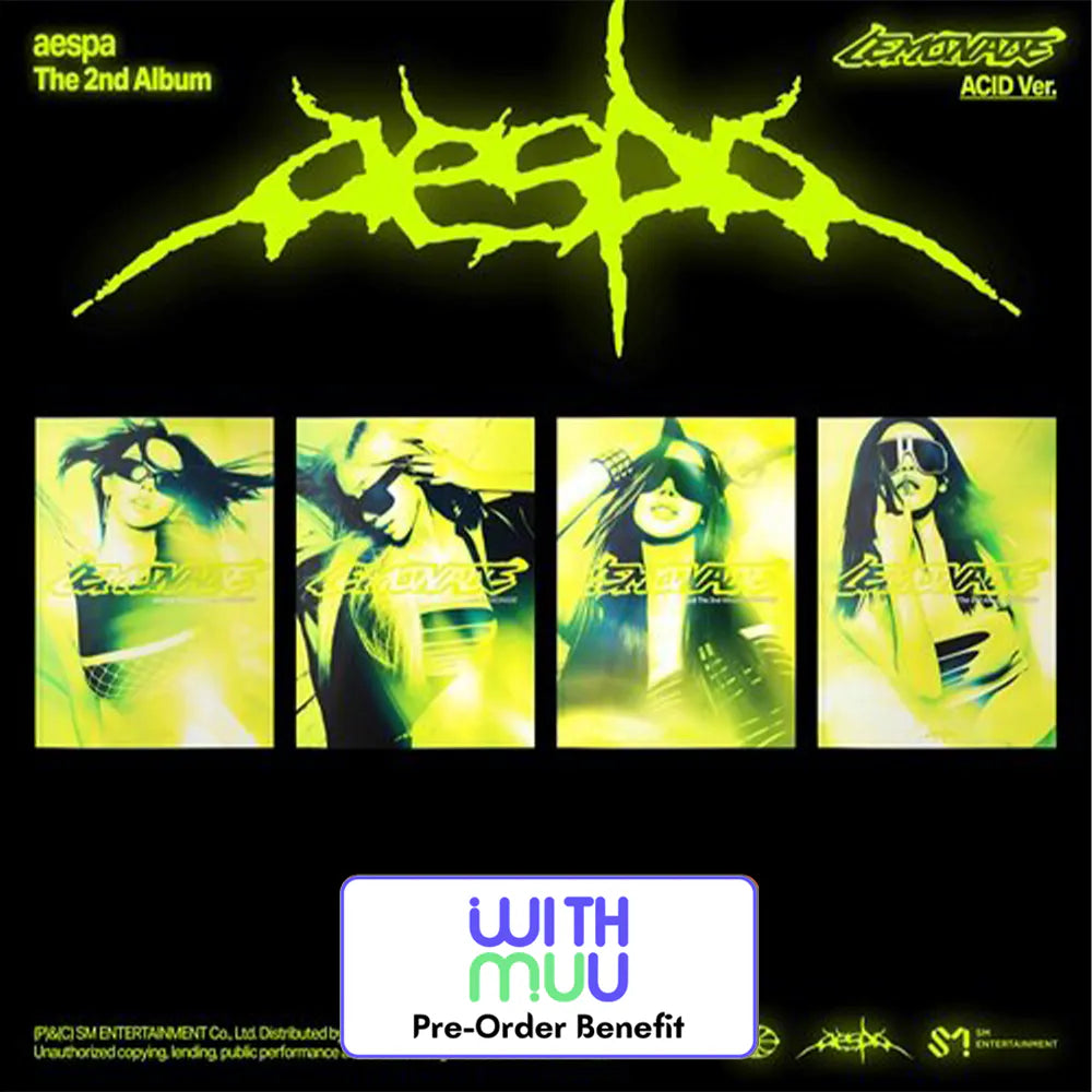 [Pre-Order] AESPA - THE 2nd Album [LEMONADE] (ACID Ver.) + LuckyDraw Event R2 (Choose Version)