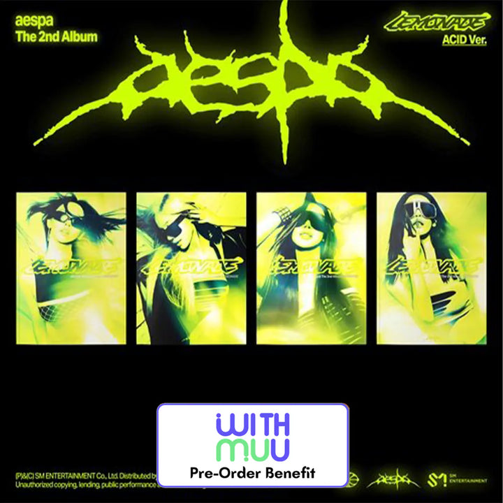 [Pre-Order] AESPA - THE 2nd Album [LEMONADE] (ACID Ver.) + LuckyDraw Event R2 (Choose Version)