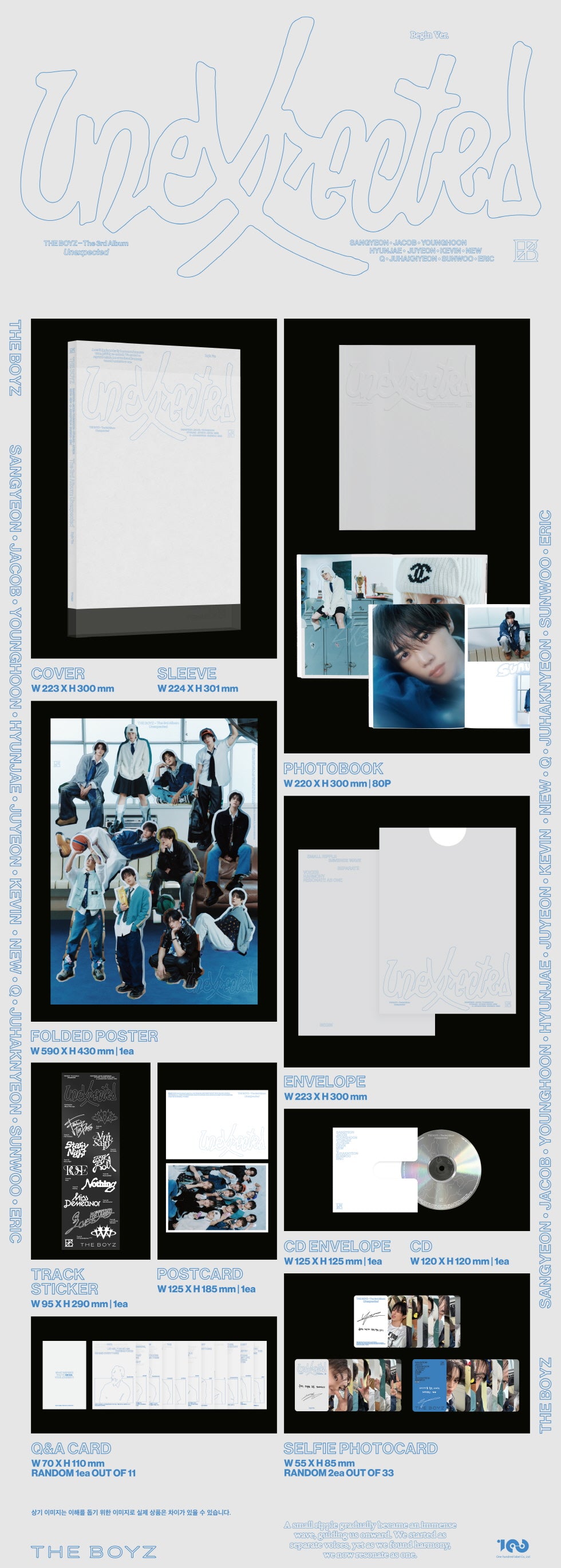 [B2B] THE BOYZ - The 3rd Album [Unexpected] (Photobook Ver.) / 더보이즈 (THE BOYZ) - The 3rd Album [Unexpected] (Photobook Ver.)