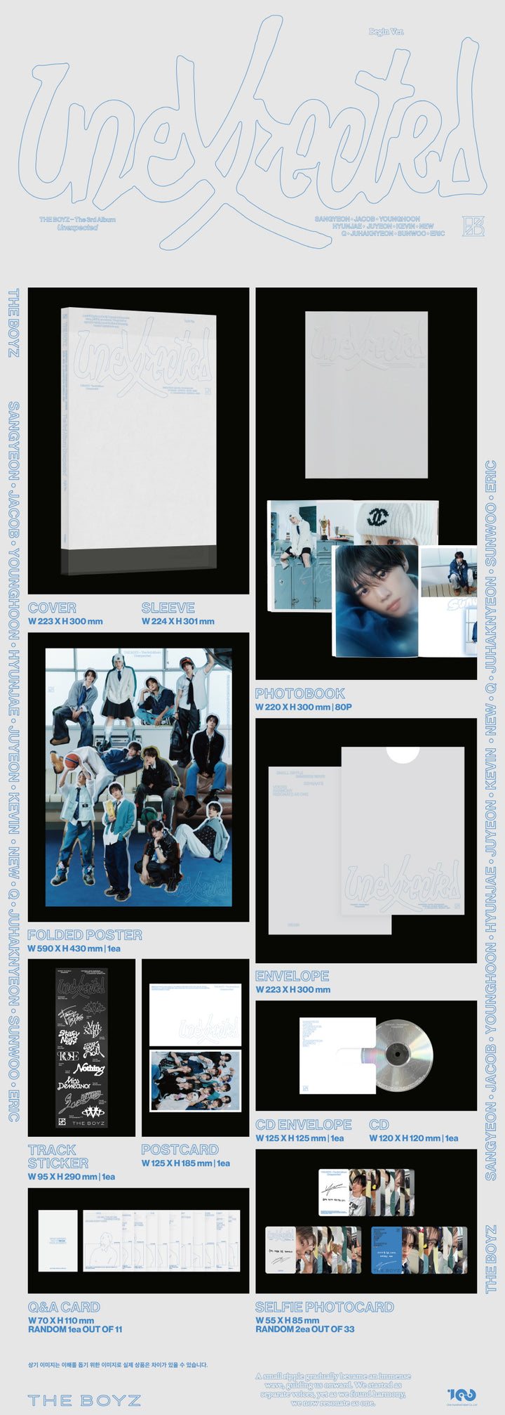 [B2B] THE BOYZ - The 3rd Album [Unexpected] (Photobook Ver.) / 더보이즈 (THE BOYZ) - The 3rd Album [Unexpected] (Photobook Ver.)