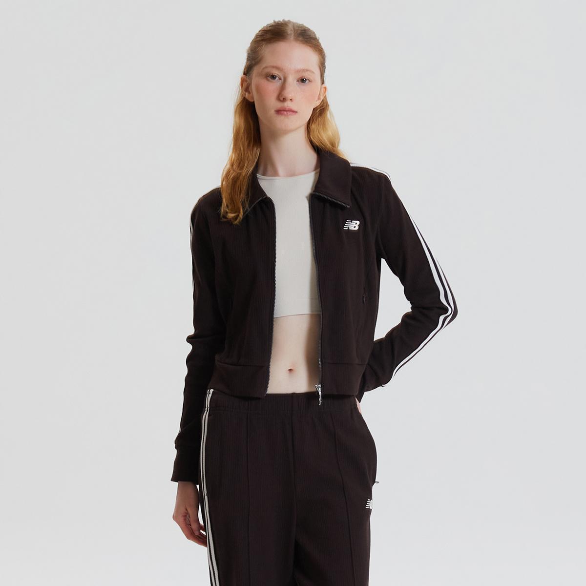 ** New Balance Korea - WOMEN Track Ribbed Zip-Up (SLIM FIT)