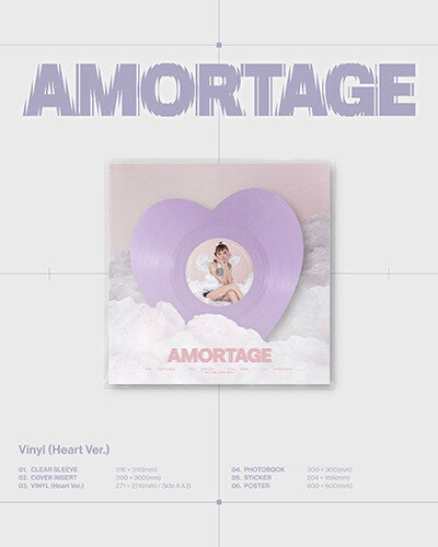 **JISOO (of BLACKPINK) - "AMORTAGE"  LP [Heart ver.]