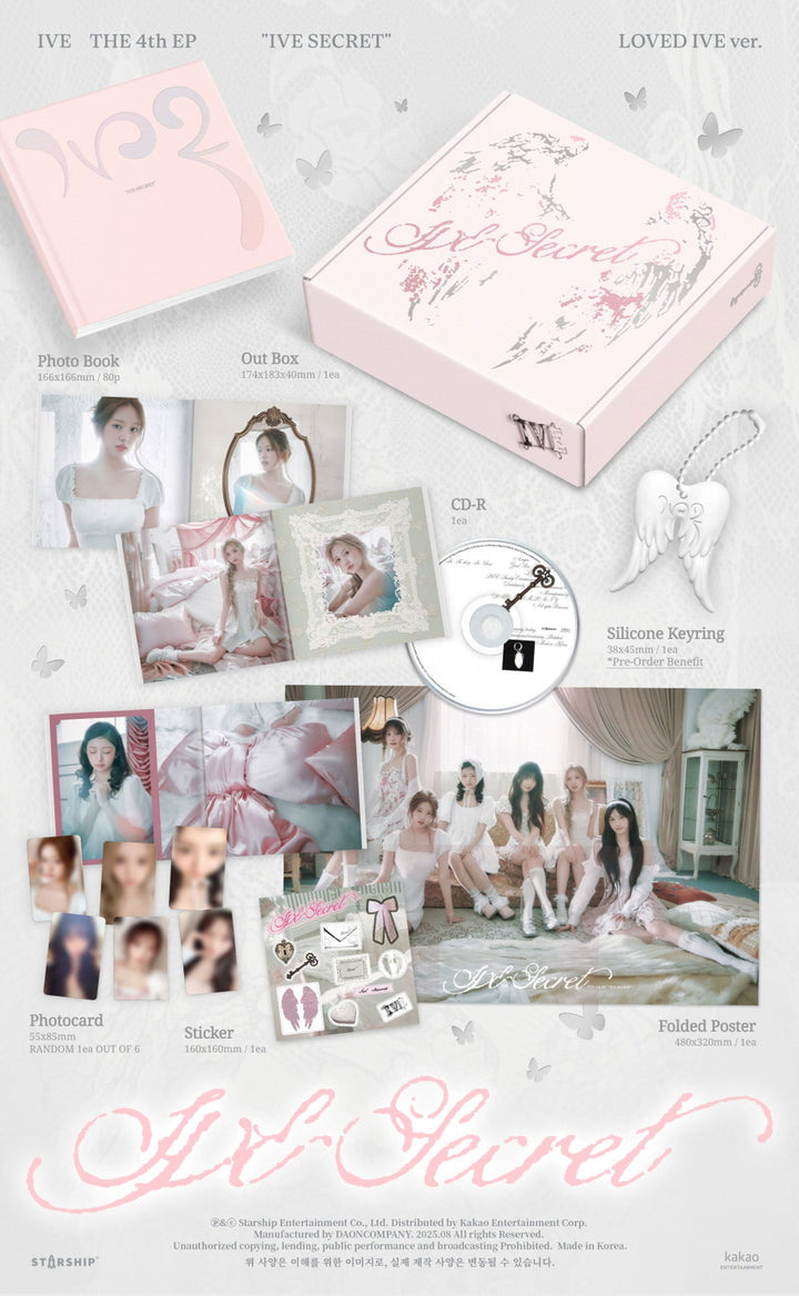 [B2B] IVE - Vol. 4 [IVE SECRET] (LOVED IVE Ver. Limited Edition) / 아이브 (IVE) - 미니 4집 [IVE SECRET] (LOVED IVE ver.) 한정반