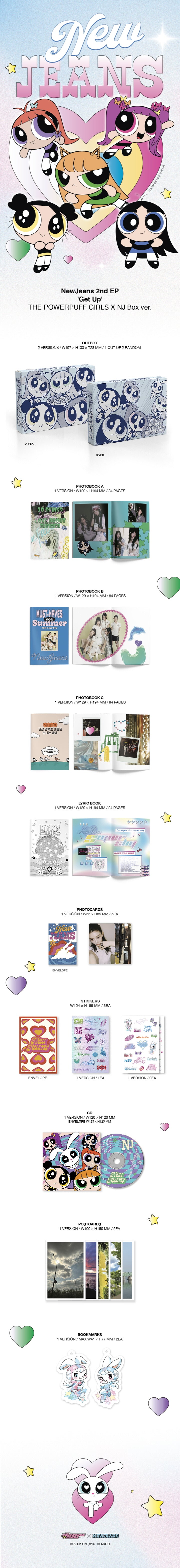 [SOLD OUT] 뉴진스 (NewJeans) - 2nd EP ’Get Up’’ [THE POWERPUFF GIRLS X NJ Box ver.]