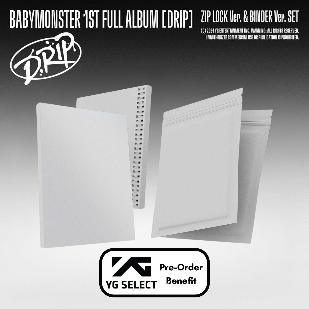 [Pre-Order] BabyMonster - 1st Full "Drip" + Pre-Order Benefit (Random / Set) - HALLYUSUPERSTORE