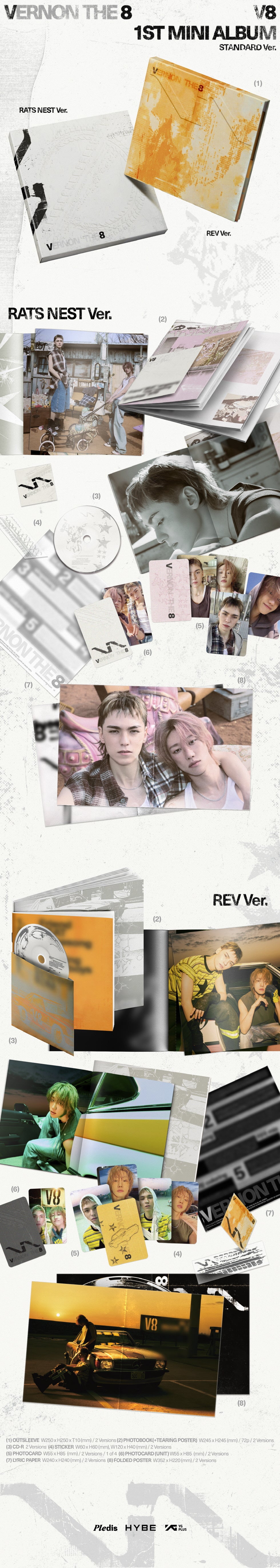 B2B] SEVENTEEN - Mini 1집 [V8] (Weverse Set Special Photocard