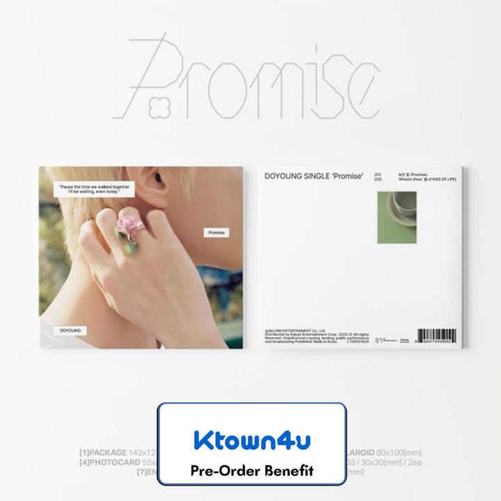 **[Pre-Order] DOYOUNG (Of NCT) - 1st Single Album "Promise"  + LuckyDraw Event (DIGIPACK Ver.)