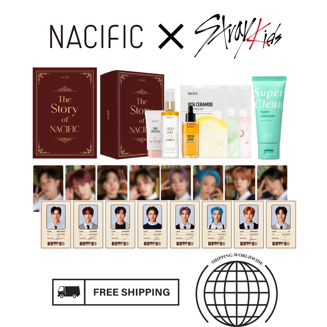 NACIFIC X STRAY KIDS Studio Photo Booth OT8 Photocards (Limited Edition)