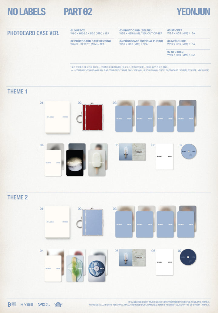 [B2B] NO LABELS: PART 02 (Photocard Case Ver.) / [쇼핑몰] NO LABELS: PART 02 (Photocard  Case Ver.)