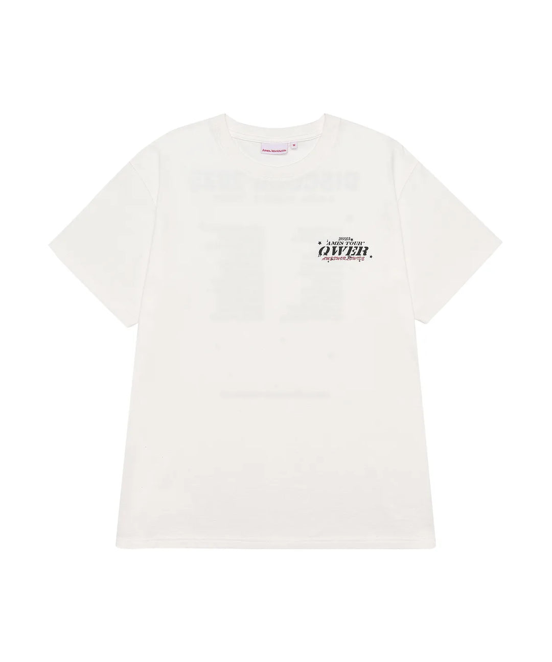 **QWER -Ames-Worldwide QWER WORLD TOUR TEE WHITE