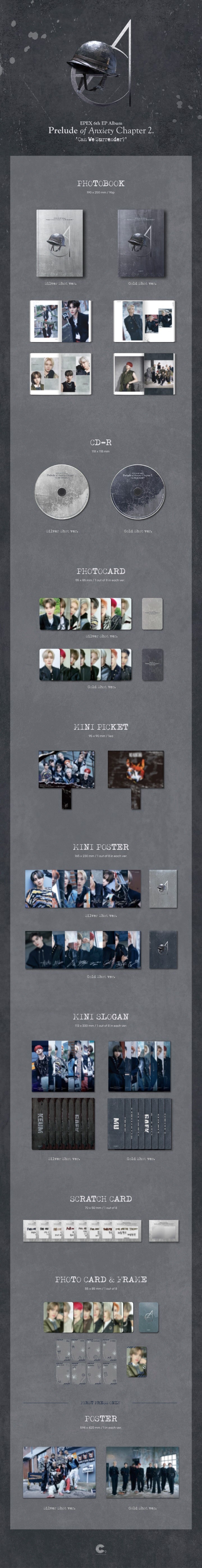 [B2B] EPEX - 6th EP Album [Book of Anxieties Chapter 2.: Can We Surrender?] / 이펙스 (EPEX) - 6TH EP ALBUM [불안의 서 챕터 2.: Can We Surrender?]