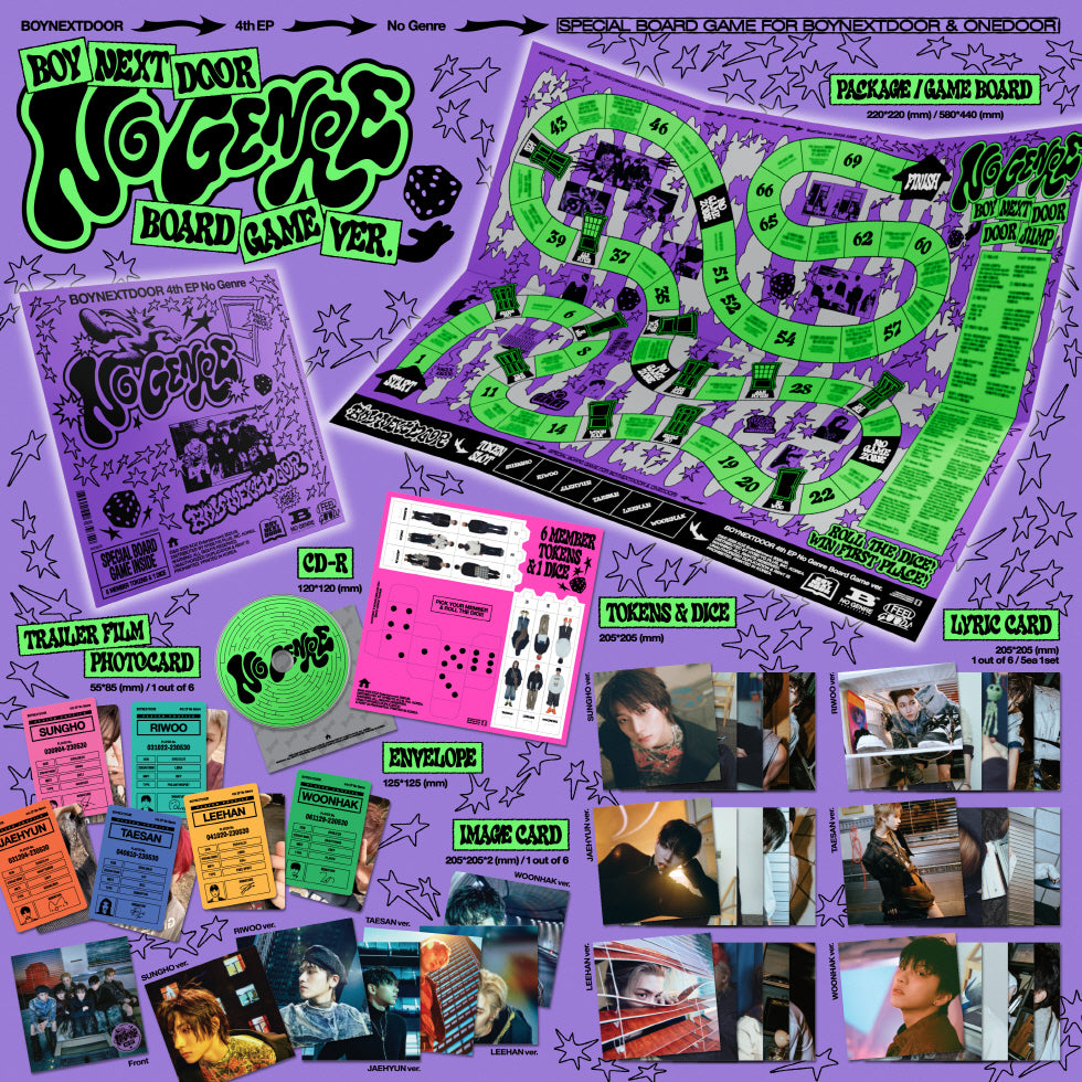 [B2B] BOYNEXTDOOR - 4th EP [No Genre] (Board Game Ver.) / 보이넥스트도어 (BOYNEXTDOOR) - 4th EP [No Genre] (Board Game ver.)